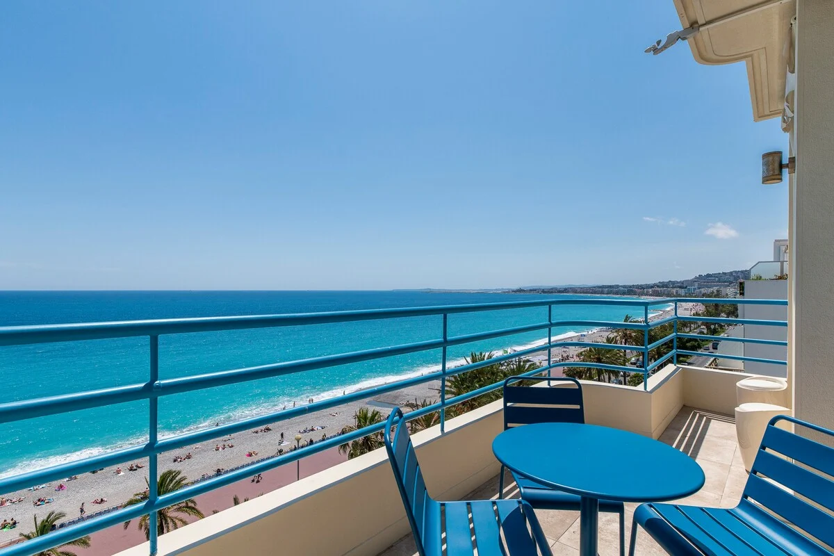 Balcony — view over the Promenade