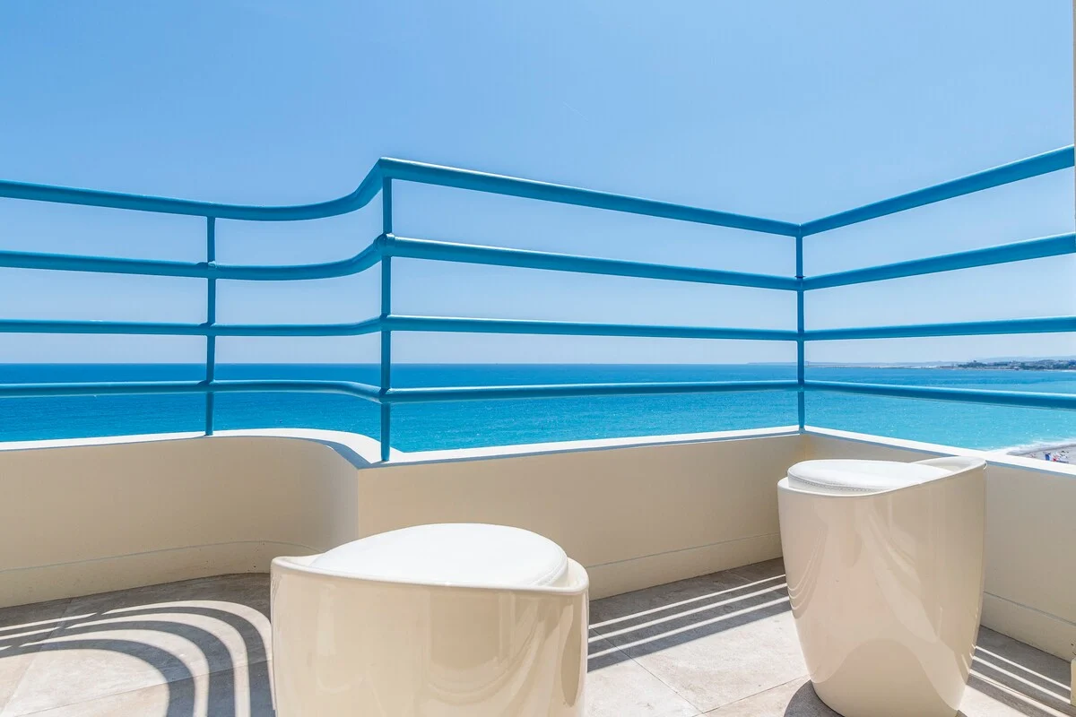 Mediterranean view from the balcony
